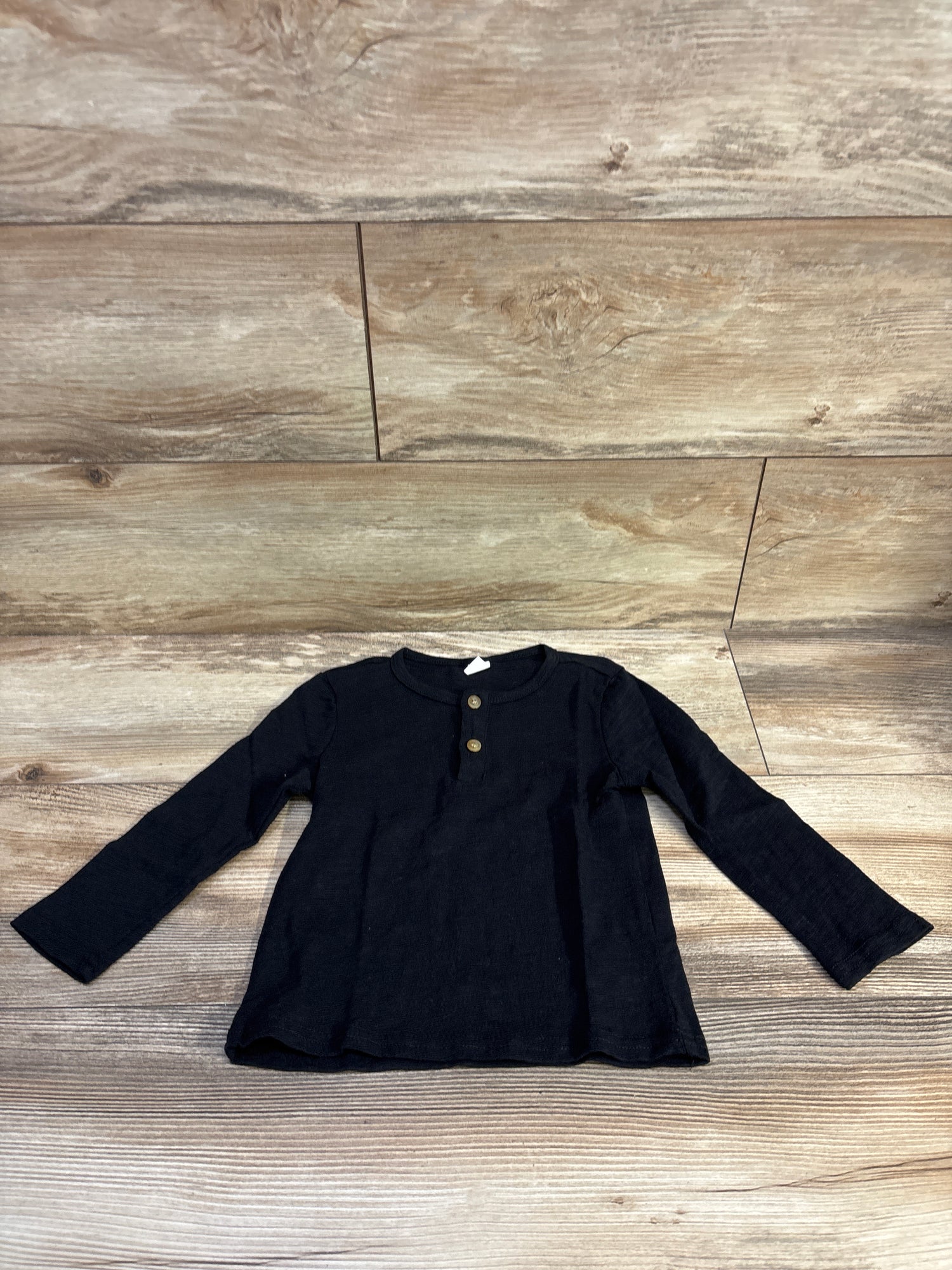 Shein Henley Shirt Black sz 3T