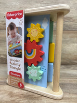 NEW Fisher Price Wooden Activity Triangle