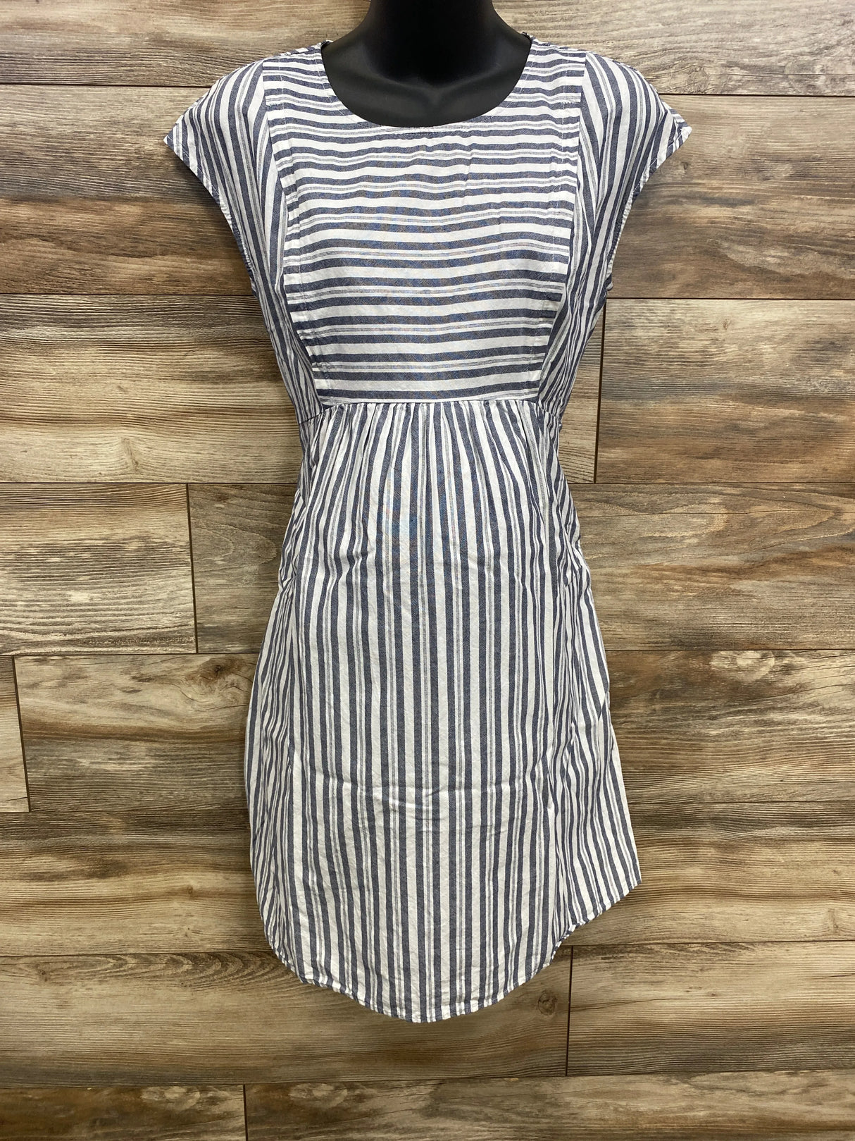 Seraphine Striped Nursing Dress White sz Small