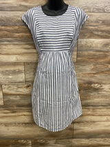 Seraphine Striped Nursing Dress White sz Small