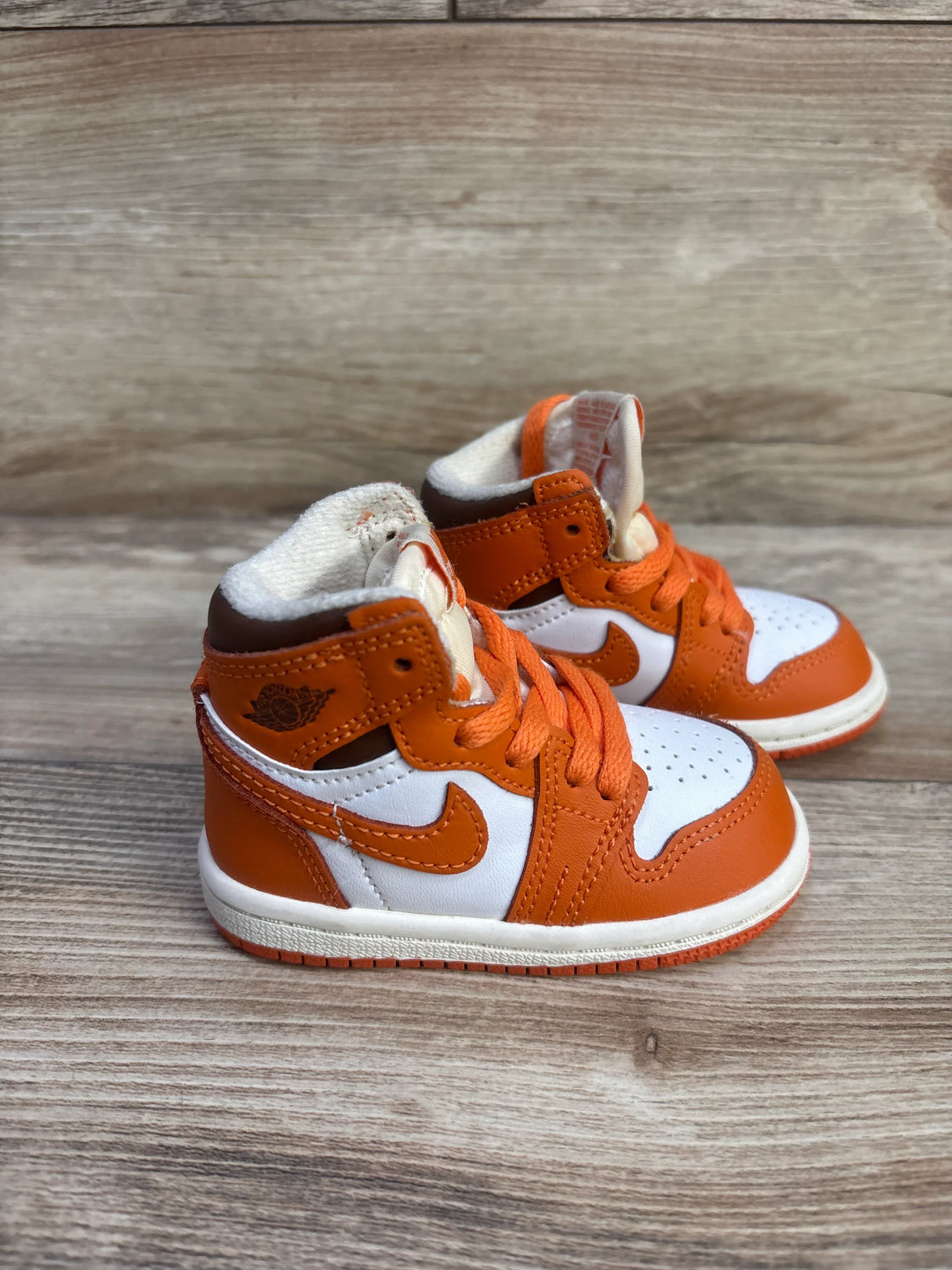 Air Jordan 1 High OG TD 'Starfish' Sneakers sz 4c