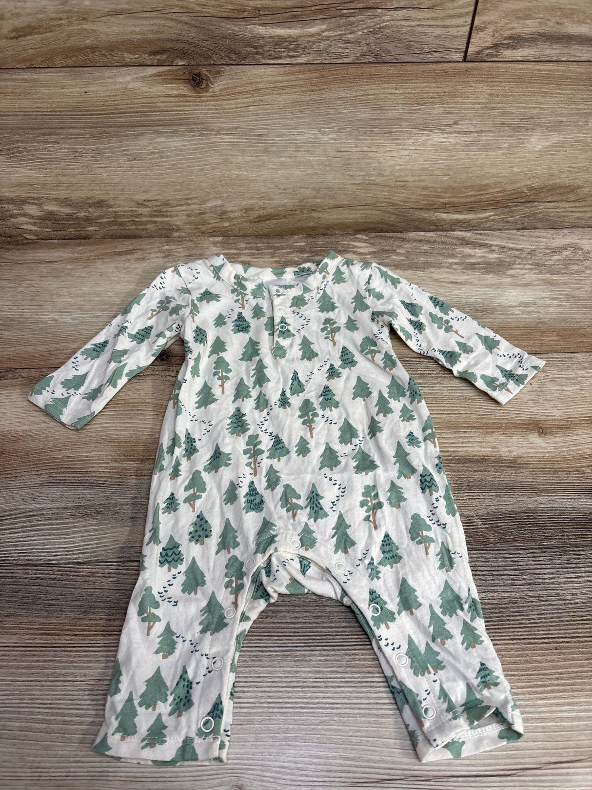 Nordstrom Rack Tree Print Coverall White sz 3m