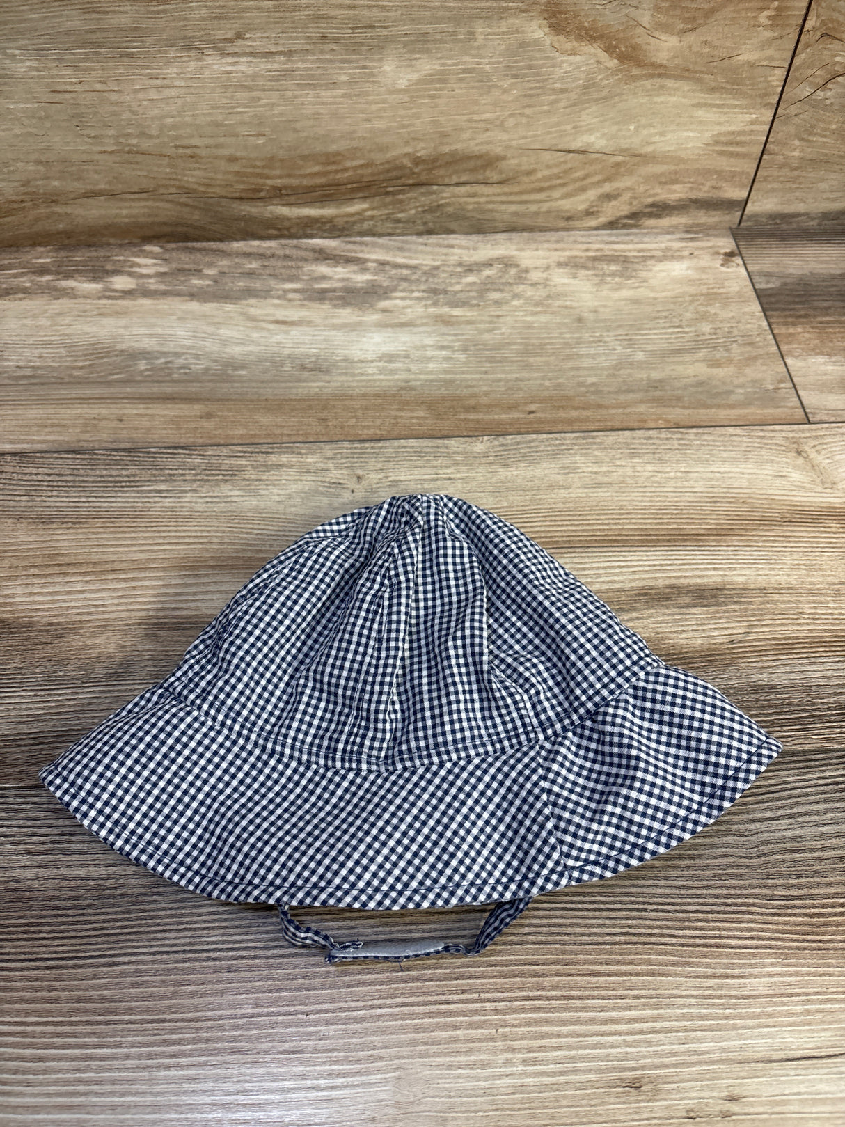 Just One You Gingham Seersucker Bucket Hat Blue sz 18m