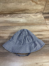 Just One You Gingham Seersucker Bucket Hat Blue sz 18m
