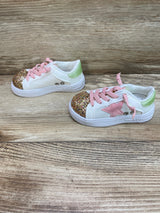 Rock Star Glam Glitter Sneakers White Sz 5c