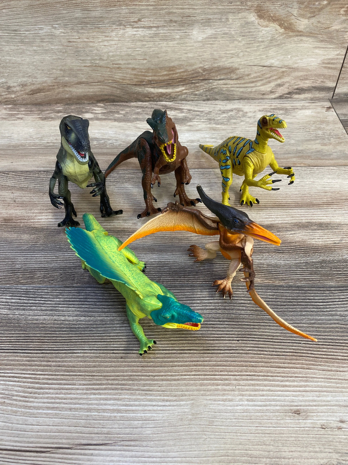 Kid Galaxy Dinosaur 5pk Posable Action Figures