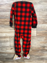 Carter's Buffalo Check Blanket Sleeper Red sz 3T