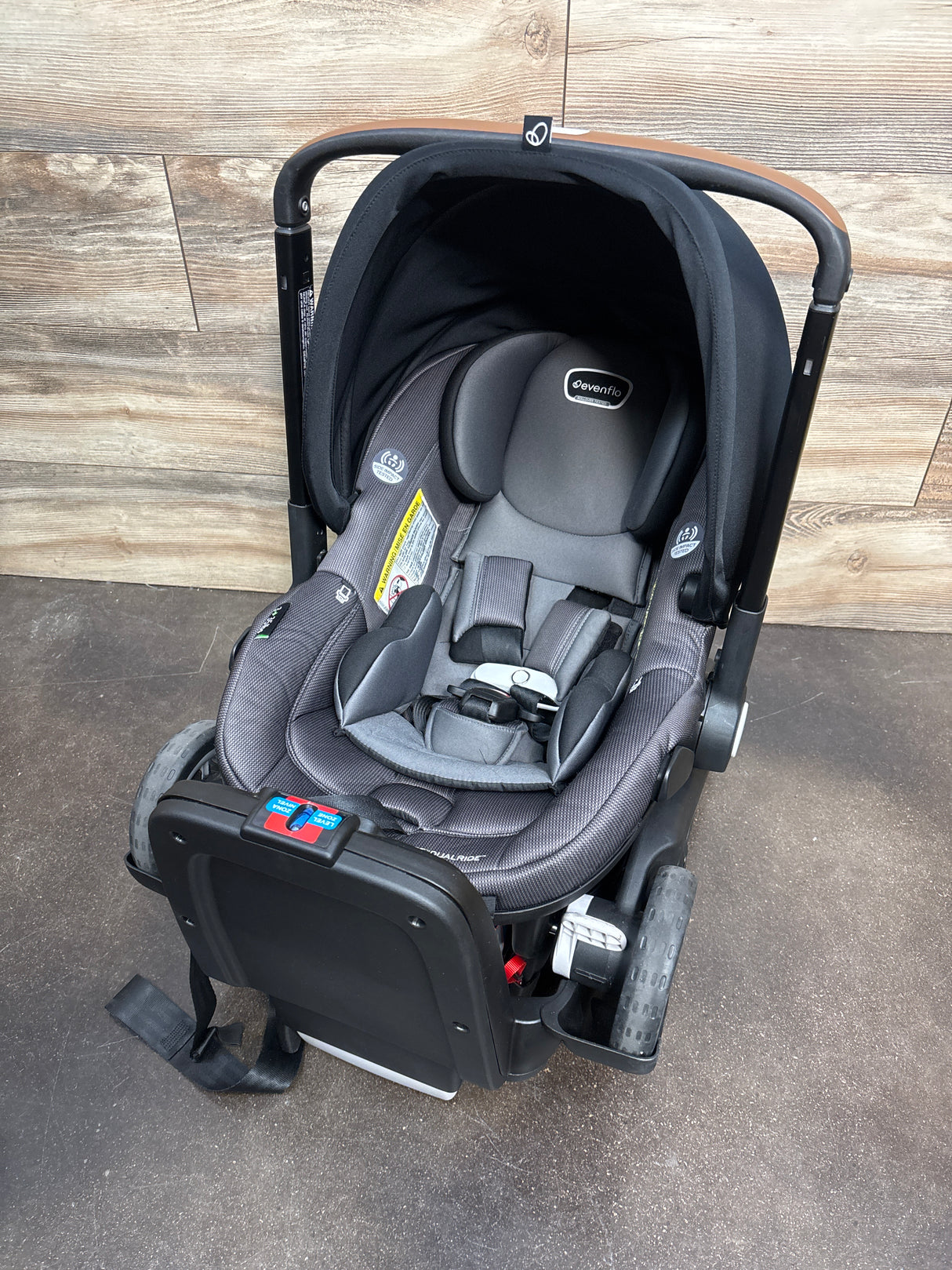 Evenflo Shyft DualRide Travel System in Boone Grey
