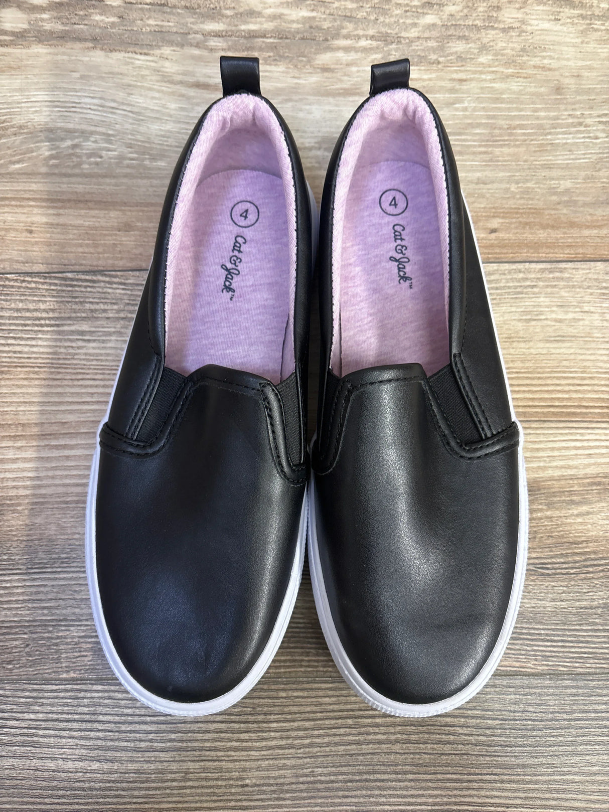 Cat & Jack Hailey Slip-On Sneakers Black sz 4Y