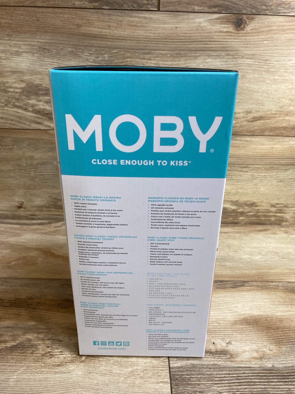 Moby Classic Wrap Baby Carrier, Cheeta Print