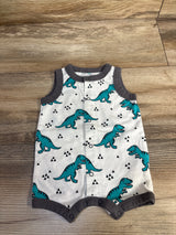 Koala Baby Tank Shortie Romper White sz 0-3m