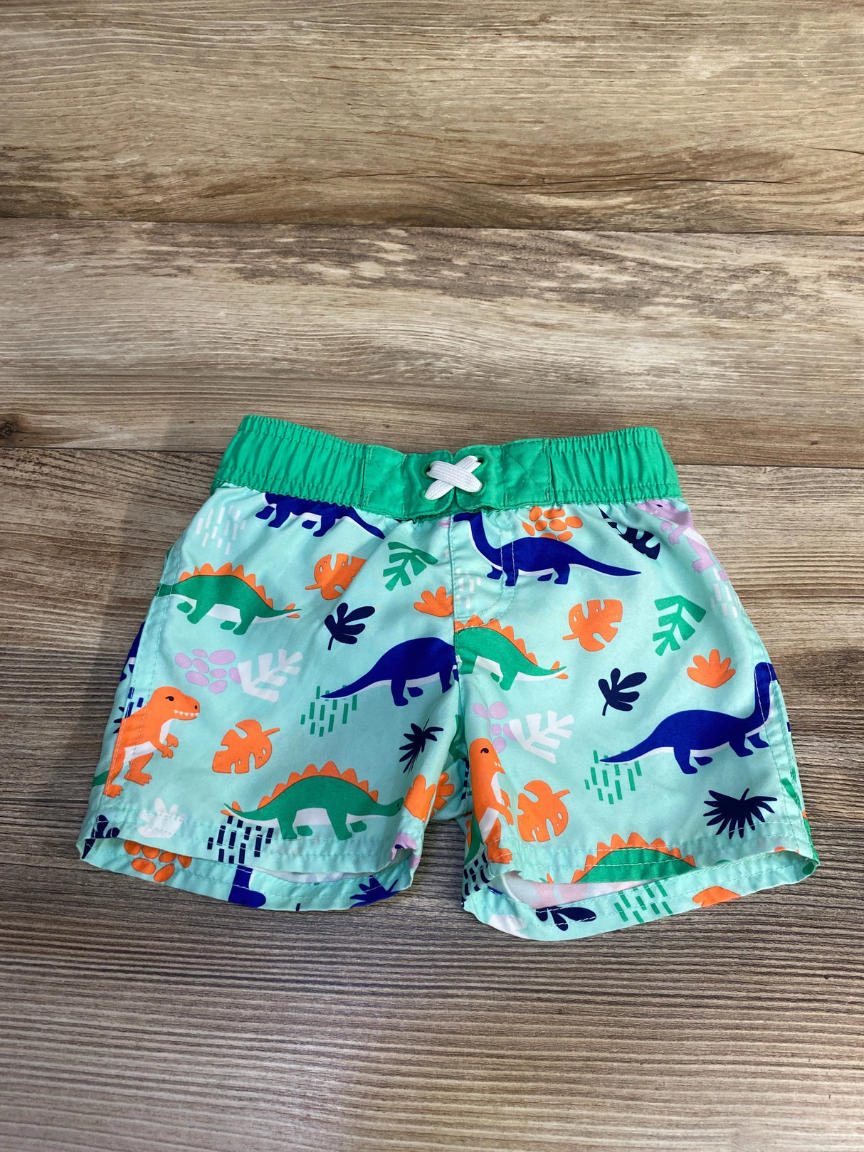 Cat & Jack Dinosaur Swim Trunks Green sz 18m - Me n Mommy To Be
