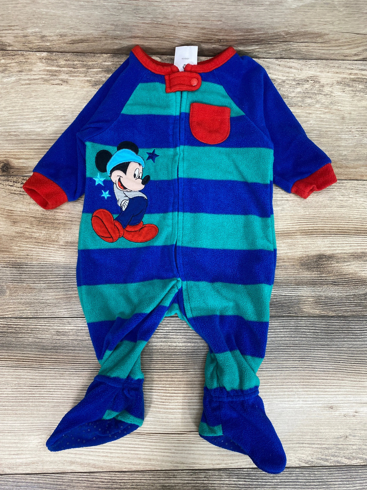 Disney Store Striped Blanket Sleeper Blue sz 3-6m