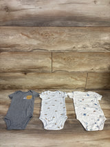 Carter's 3pk Bodysuits Grey sz 6m