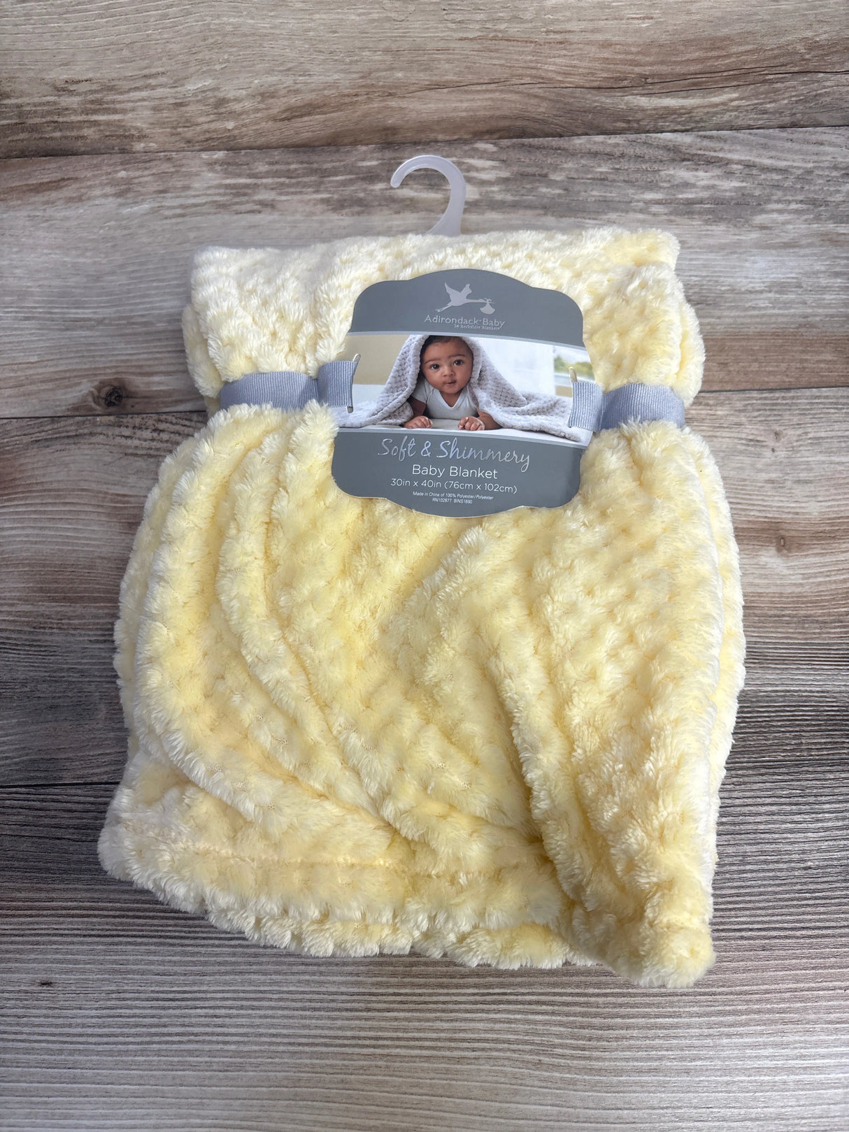 NEW Adirondack Soft & Shimmery Baby Blanket Yellow