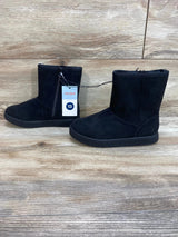 NEW Cat & Jack Holland Shearling Style Boots Black Sz 13c