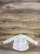 H&M Button Up Dress Shirt White sz 2T
