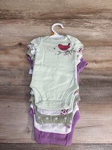 NEW Carter's 5pk Girl's Bodysuit Set Purple sz Newborn