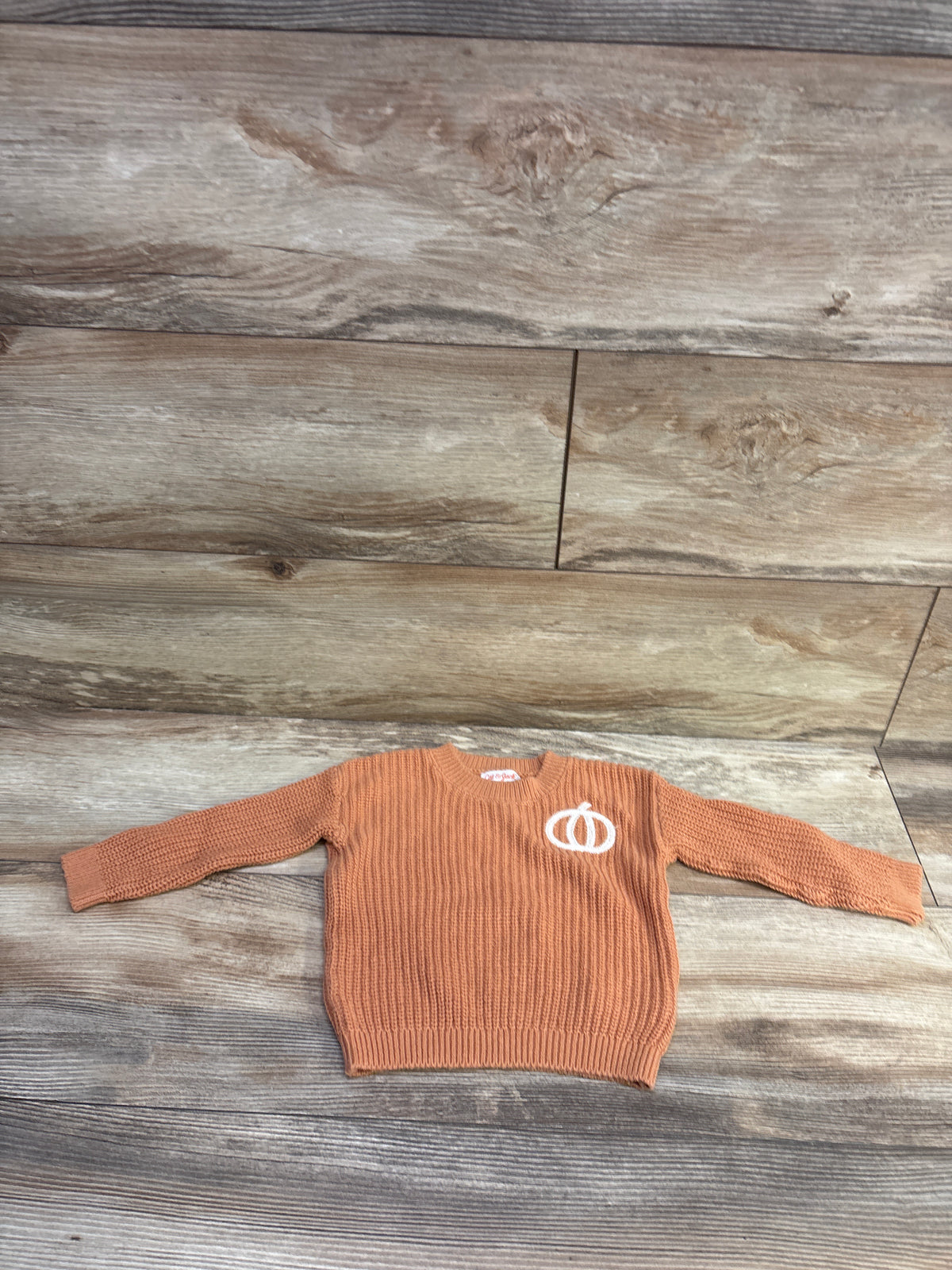Cat & Jack Knit Pullover Sweater Orange sz 12m