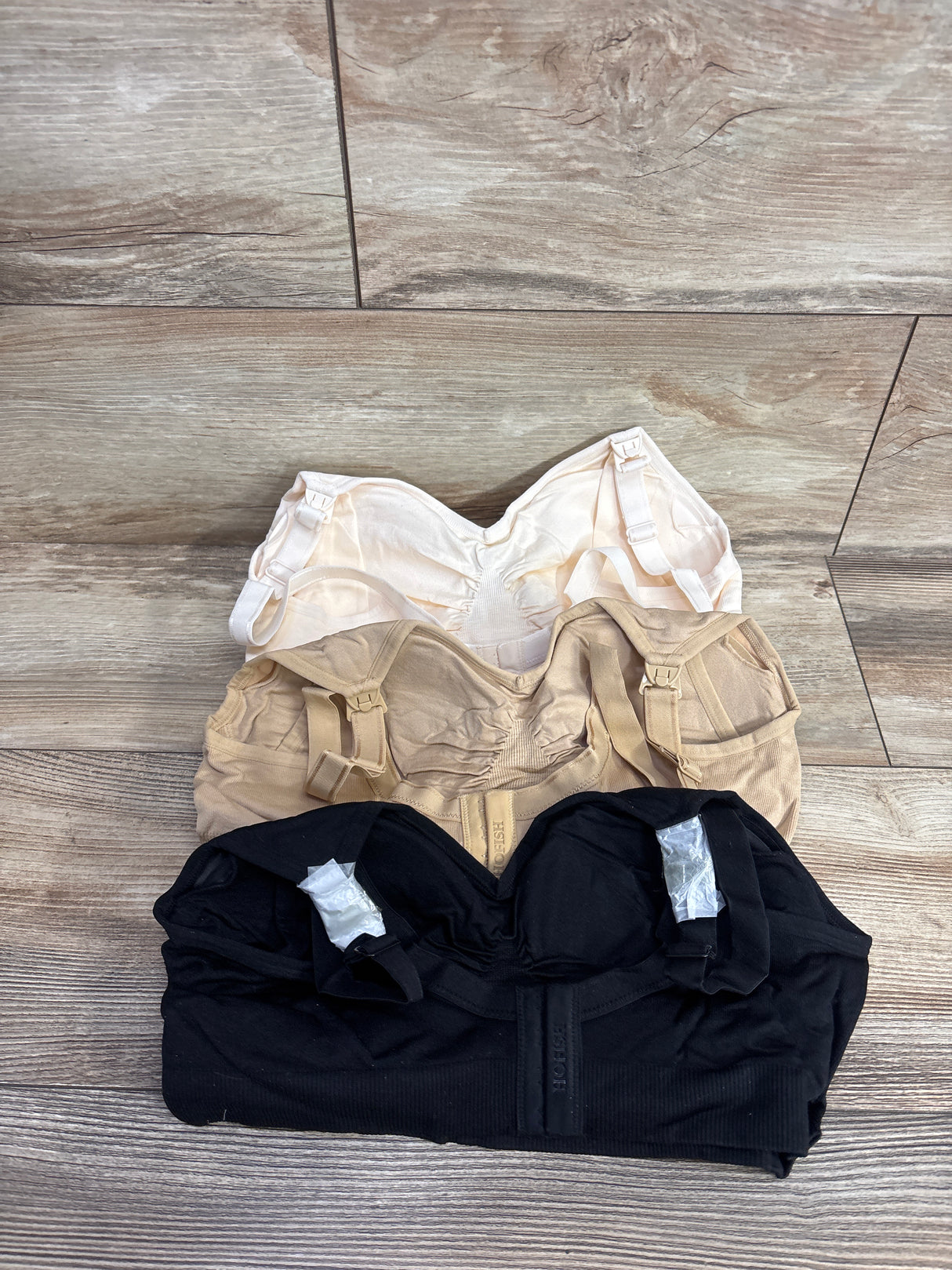 NEW Hofish Full Bust Seamless Nursing Maternity Bras 3pk sz Large