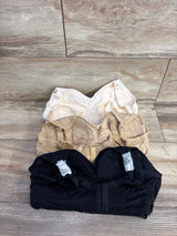 NEW Hofish Full Bust Seamless Nursing Maternity Bras 3pk sz Large