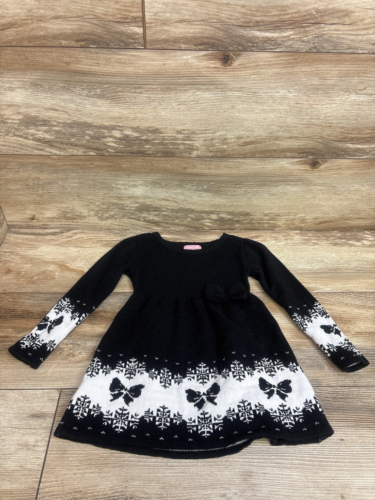 Lucky Penny Long Sleeve Knit Dress Black sz 2T