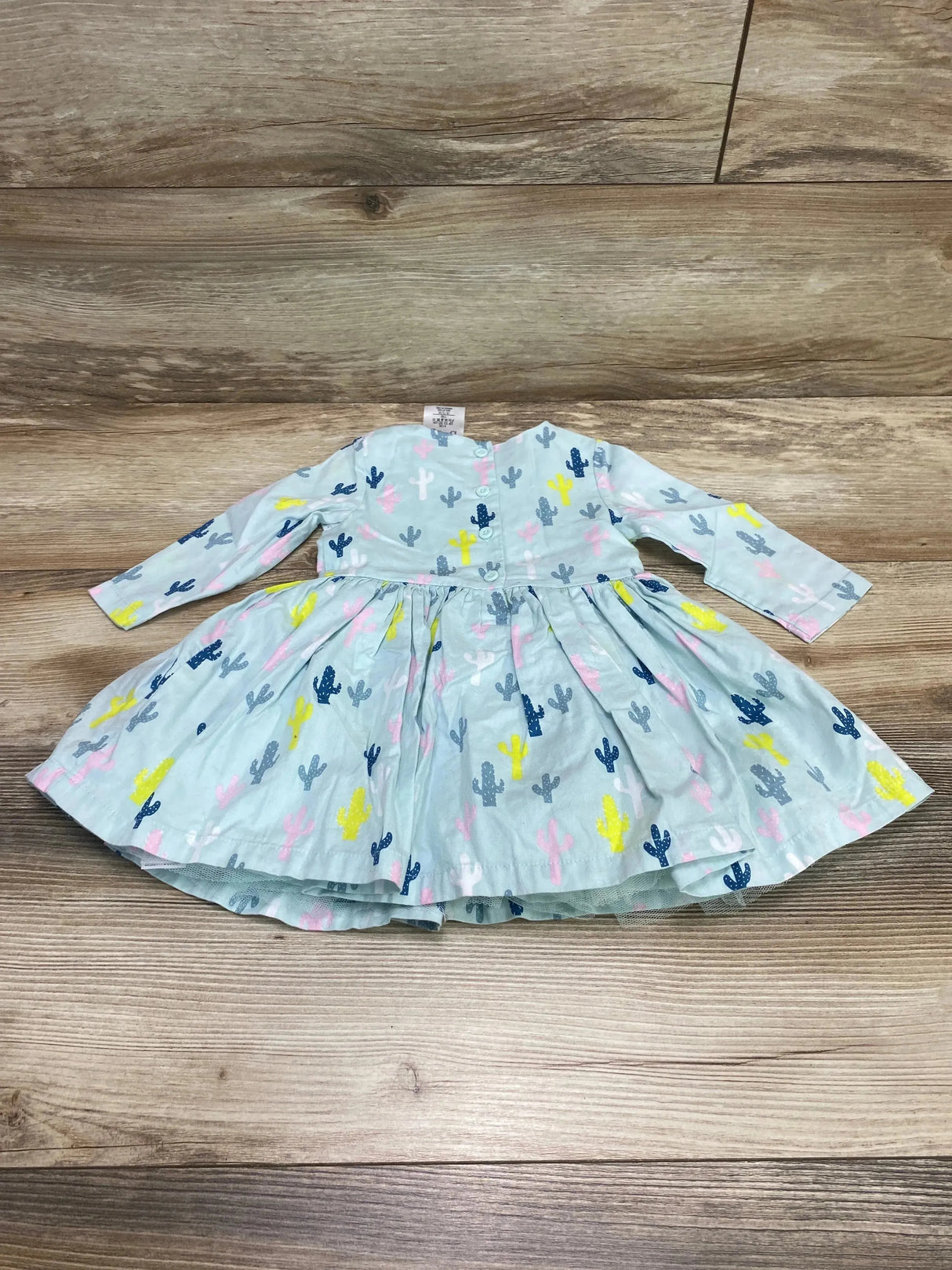 Disney Baby Jessie Cactus Print Dress Blue sz 9-12m