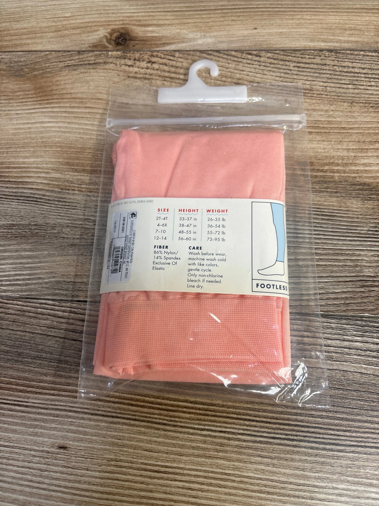 NEW Cat & Jack Footless Tights Pink sz 4-6 - Me n Mommy To Be