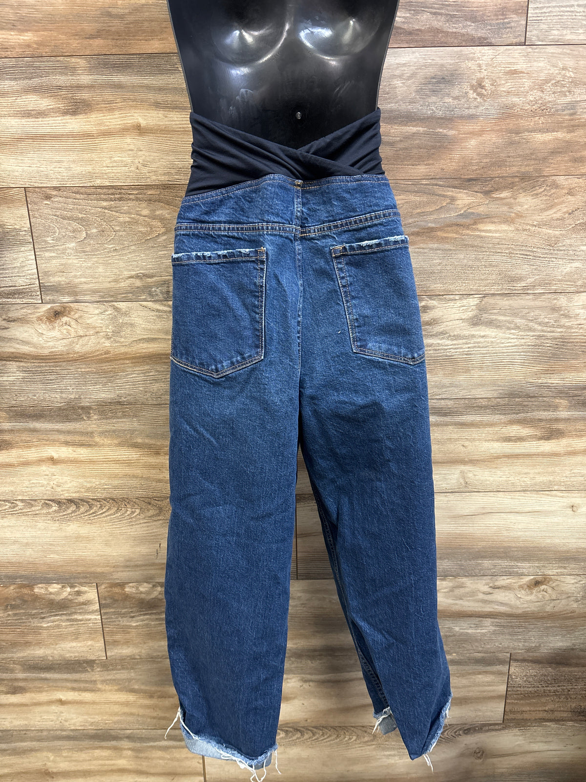 Isabel Maternity Crossover Panel 90s Straight Jeans Blue sz 17/XL