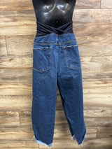 Isabel Maternity Crossover Panel 90s Straight Jeans Blue sz 17/XL
