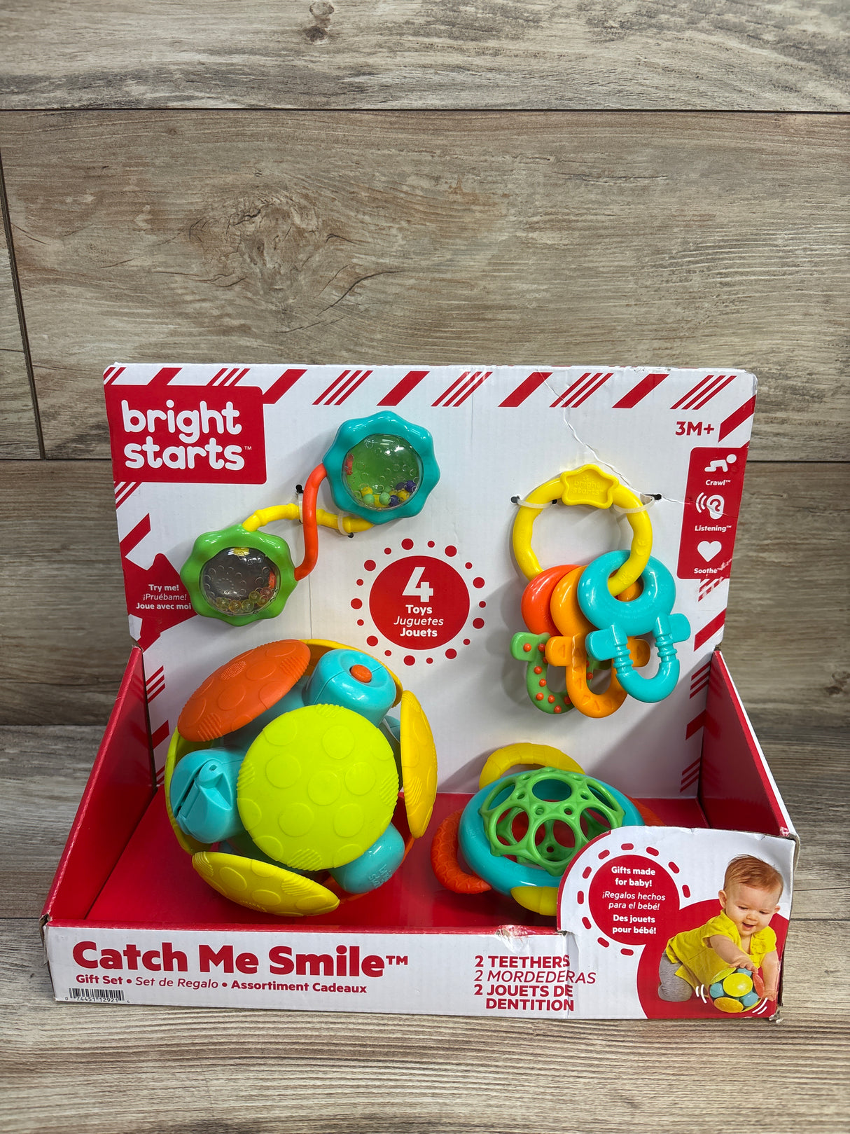 NEW Bright Starts Catch Me Smile Teethers Gift Set 4PC