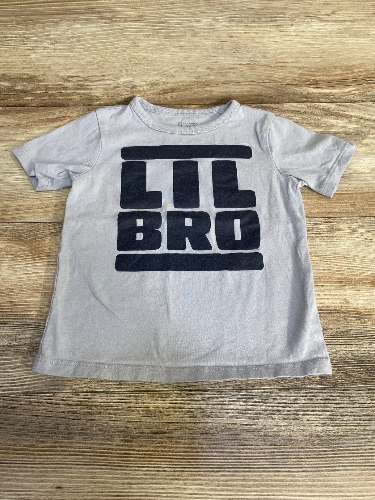 Children's Place Lil Bro Shirt Grey sz 3T
