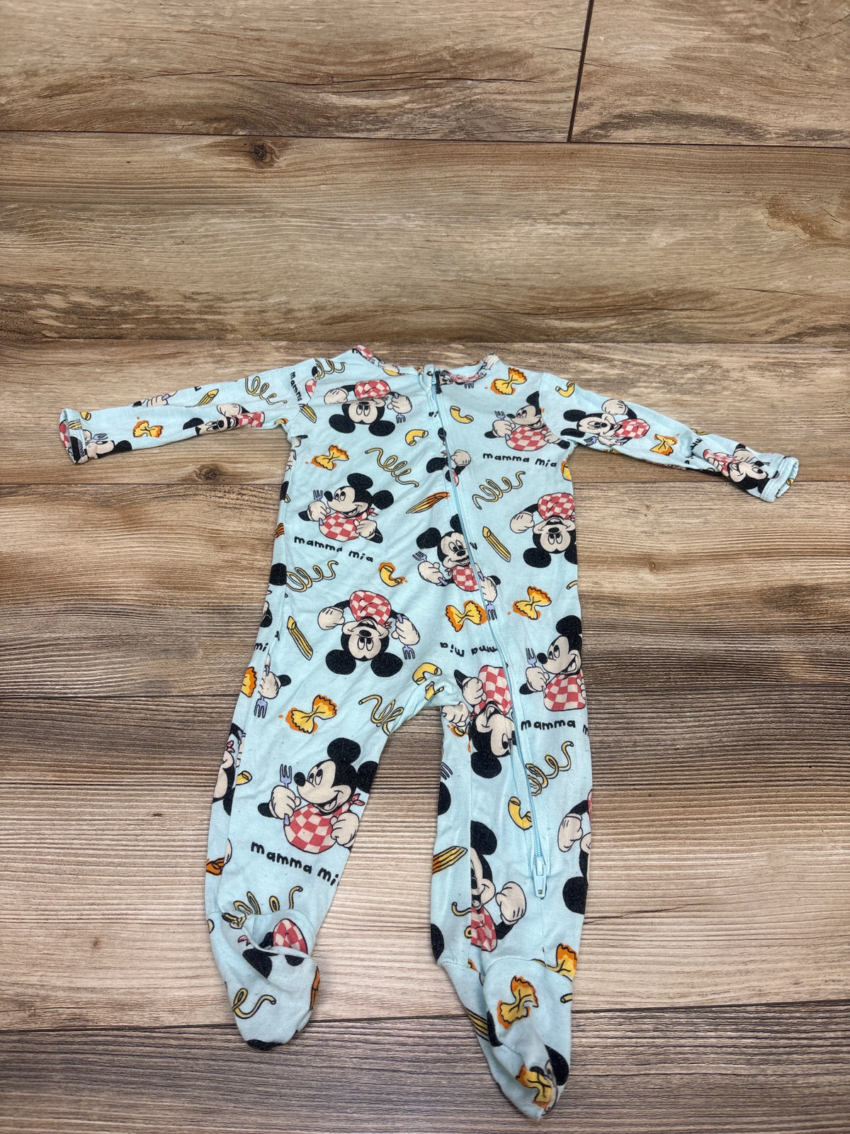 Disney Baby Mickey Mouse Viscose Sleeper Blue sz 3/6m