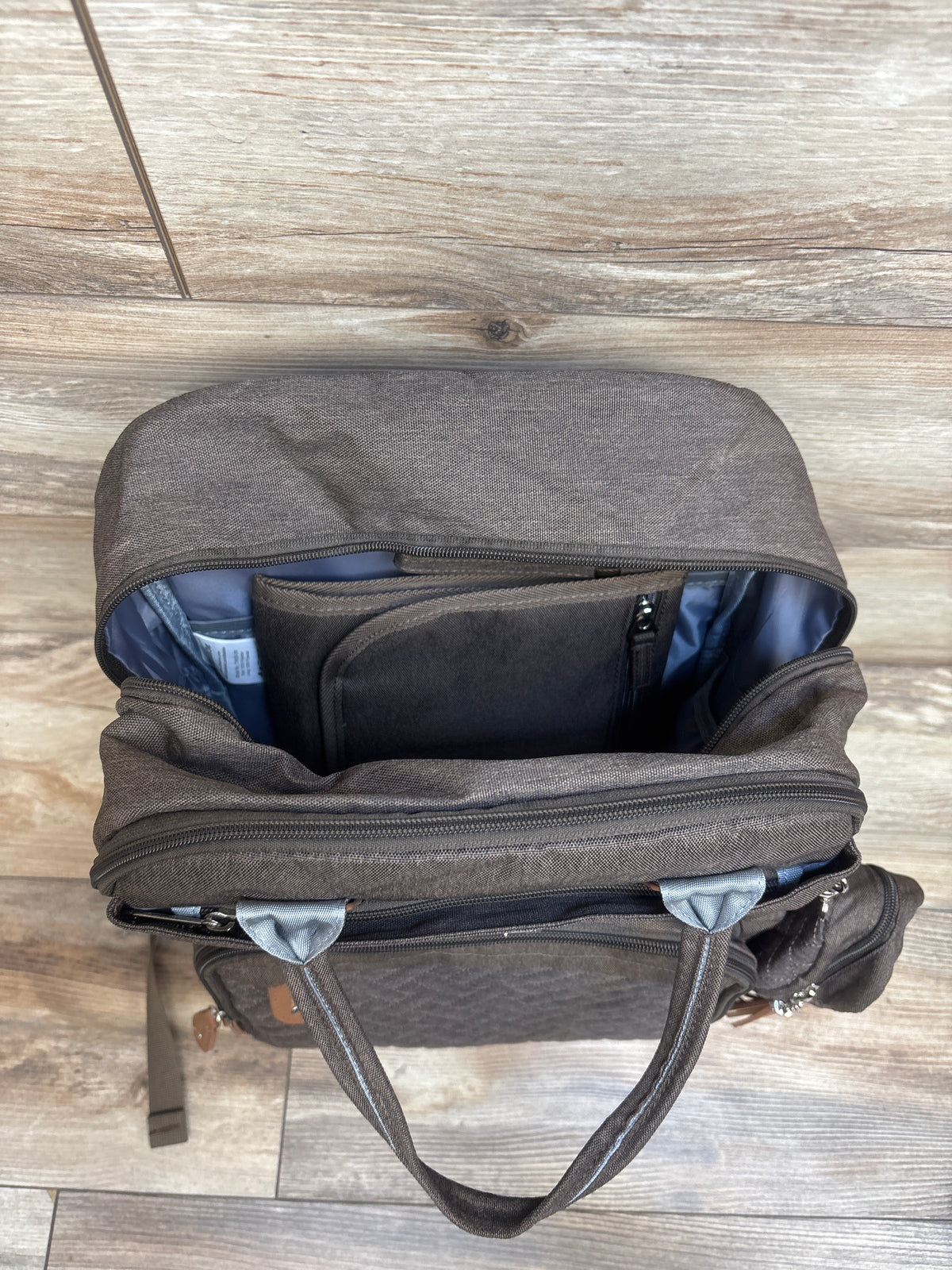 Dikaslon Diaper Bag Backpack with Portable Changing Pad - Brown