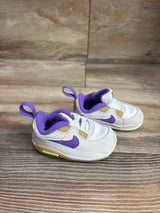 Nike Air Max 90 CB "White Action Grape' Crib Sneakers sz 2c