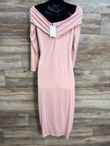 NEW Bumpsuit Maternity The Alison Dress in Dusty Pink sz XL