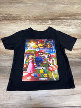 Nintendo The Super Mario Bros Movie Shirt Black sz 4T