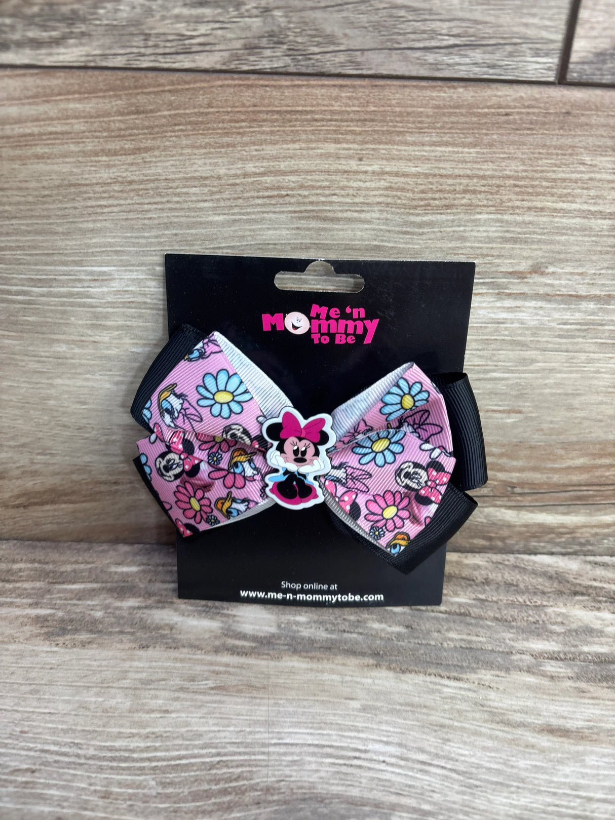 NEW Minnie Mouse Applique Hair Bow