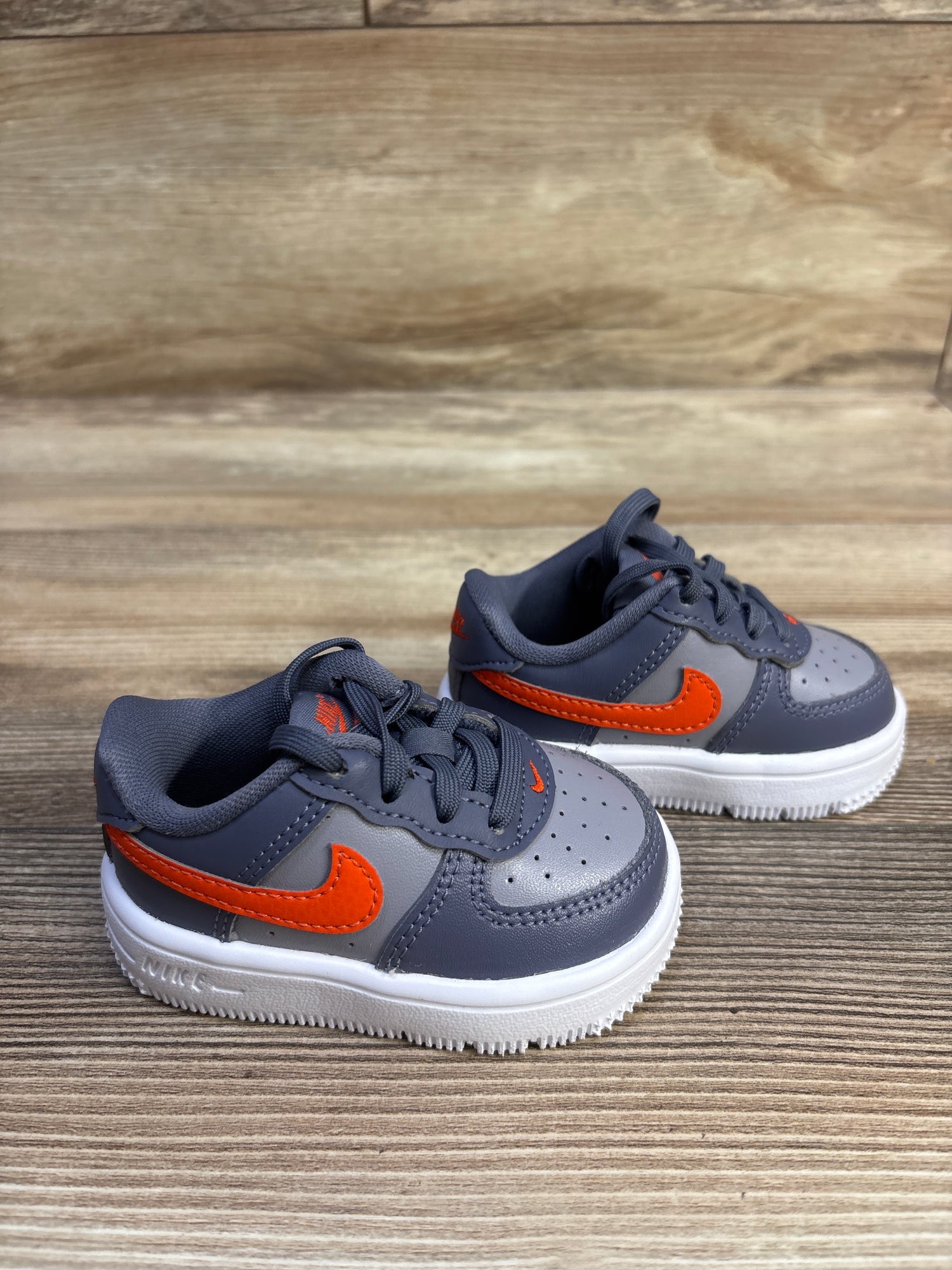 Nike Force 1 Low TD 'Cement Grey Light Carbon' Sneakers sz 3c