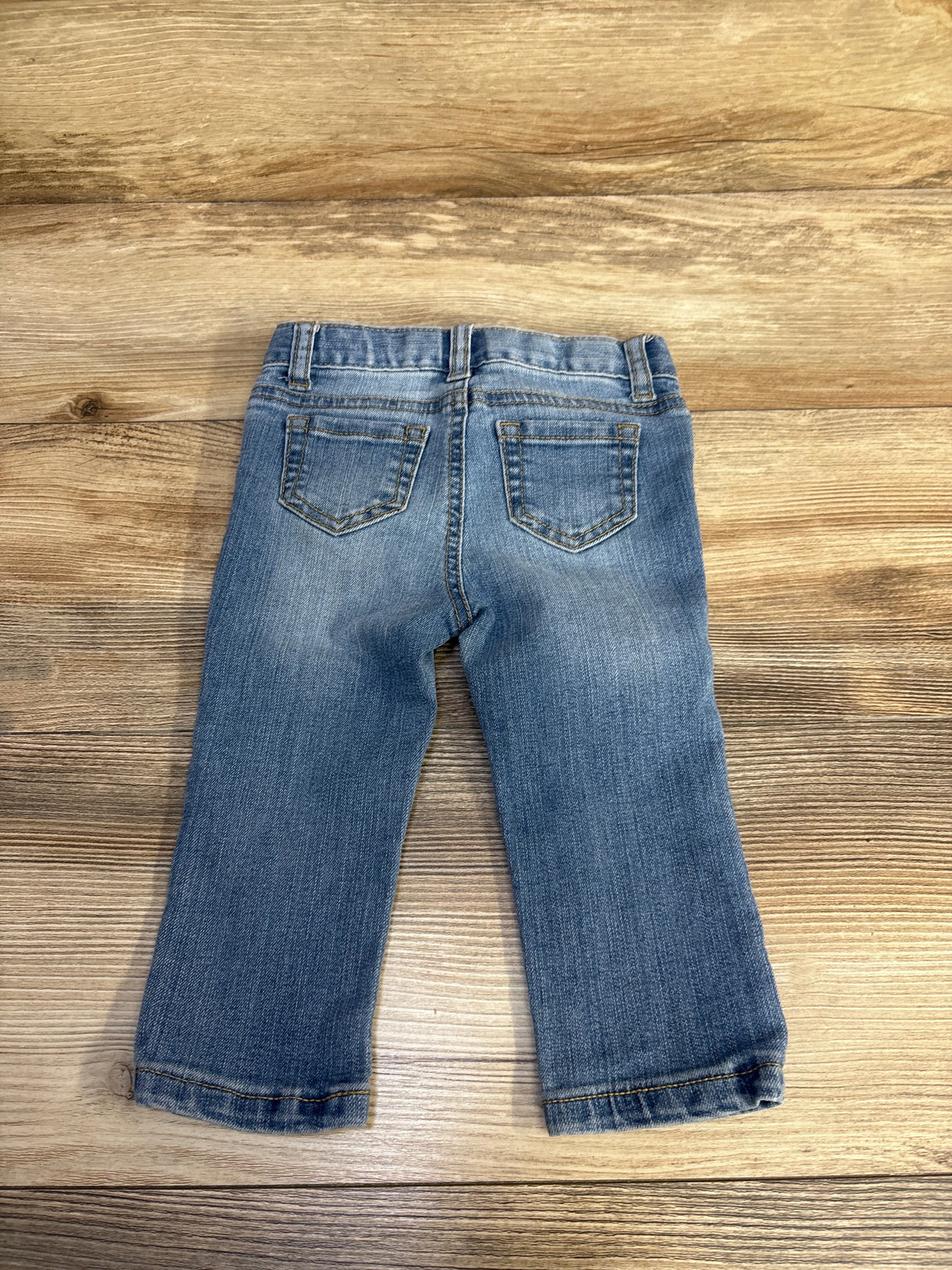 Cat & Jack Skinny Distressed Sequin Jeans Blue sz 18m