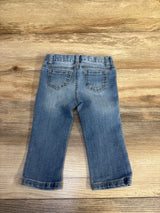 Cat & Jack Skinny Distressed Sequin Jeans Blue sz 18m