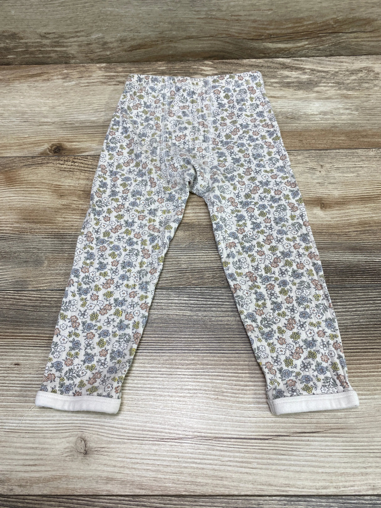 Easy-Peasy Floral Pants White  sz 24m