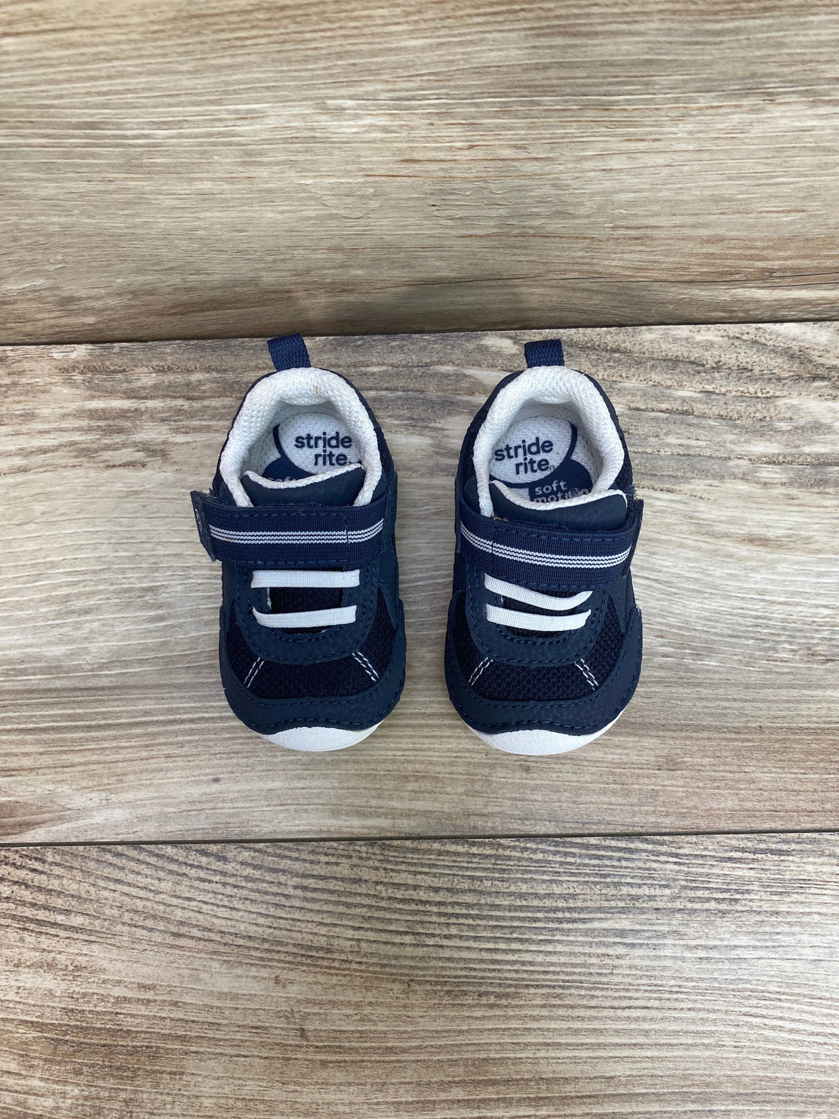 Stride Rite Boys Jamie Athletic Sneaker Navy/White Sz 3c