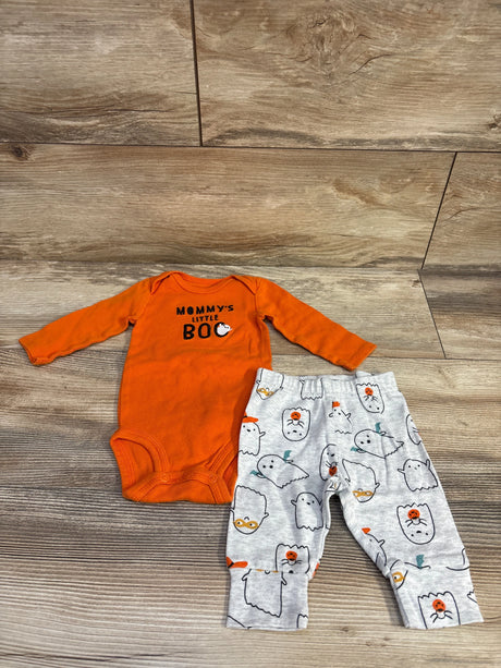 Just One You 2pc Mommy's Little Boo Bodysuit Set Orange sz 3m - Me n Mommy To Be