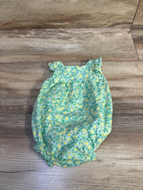 Baby Gap Lemon Print Bubble Romper Mint Green sz 0-3m