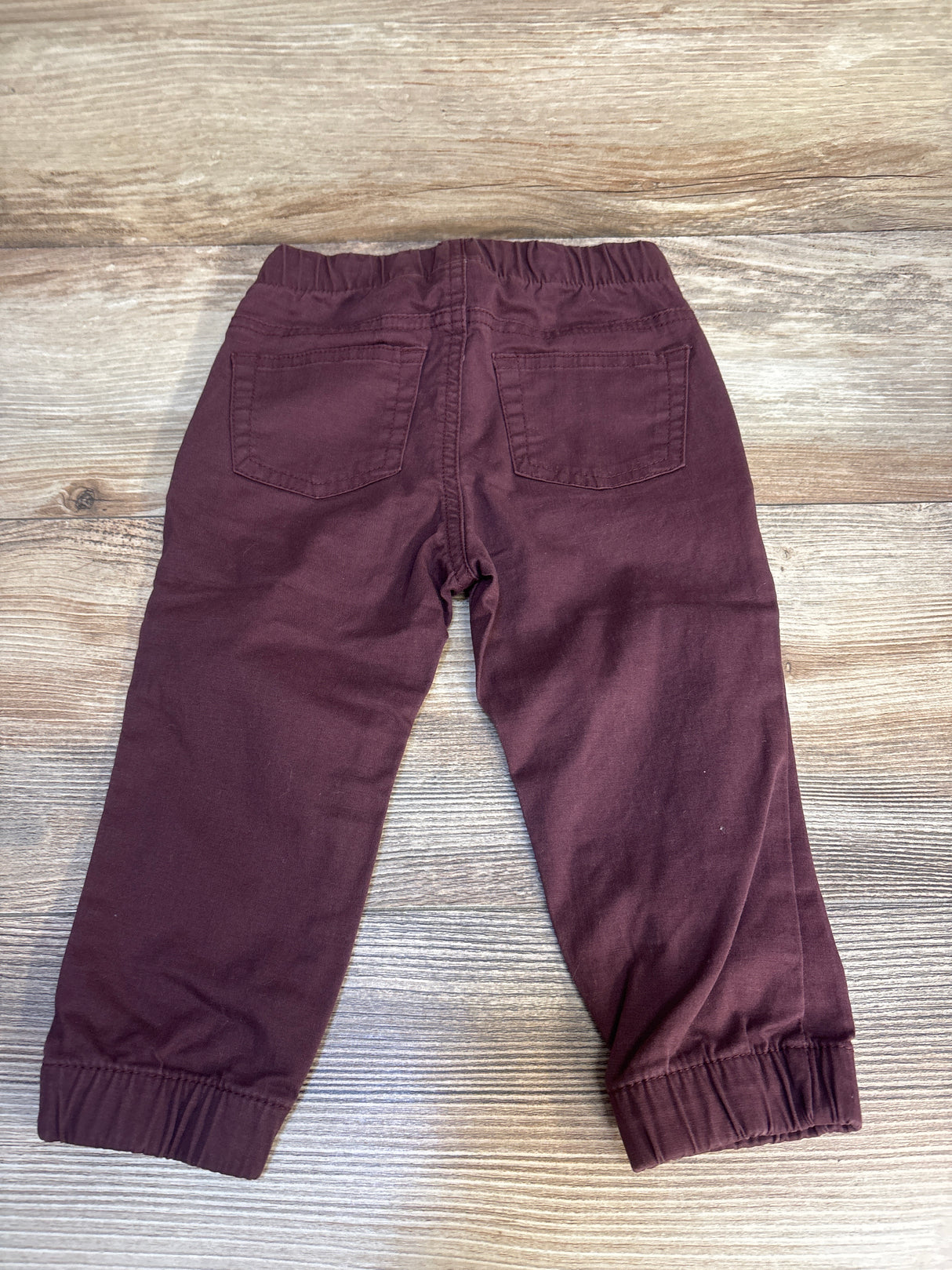 Cat & Jack Drawstring Joggers Maroon sz 18m
