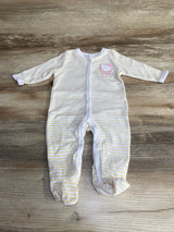 Hello Kitty Striped Sleeper White sz 0-3m