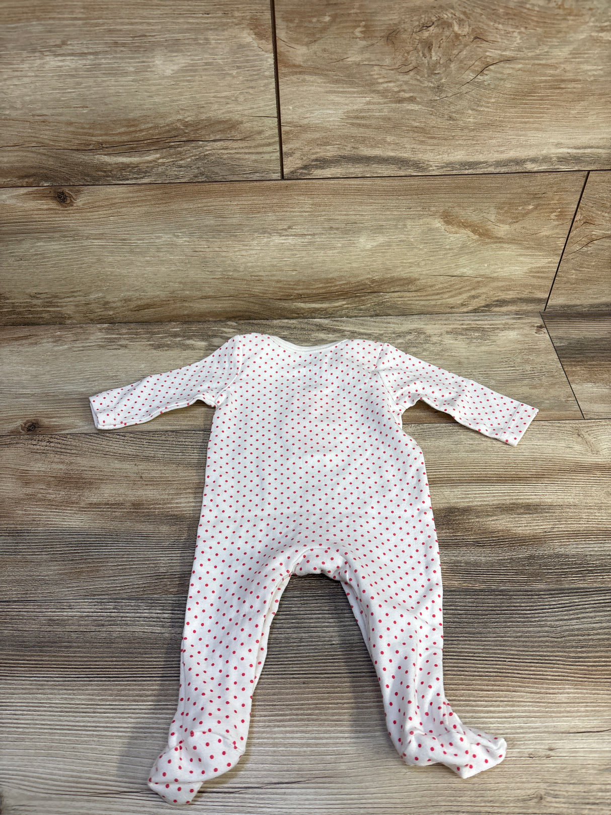 Strawberry Shortcake Polka Dot Sleeper White sz 3m