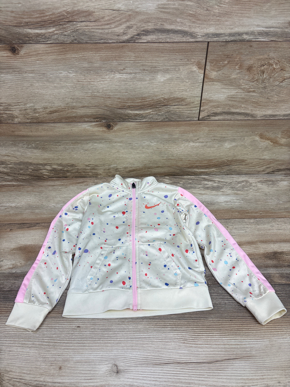 Nike Splatter Track Jacket Ivory sz 4T