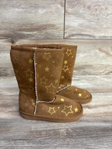 Airwalk Emma Star Pattern Cozy Boots Brown sz 8c